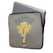 ZWEIFELVESTER MONSTER™ "Creepin" hinter SYLVESTER™ Laptopschutzhülle (Vorderseite Links)