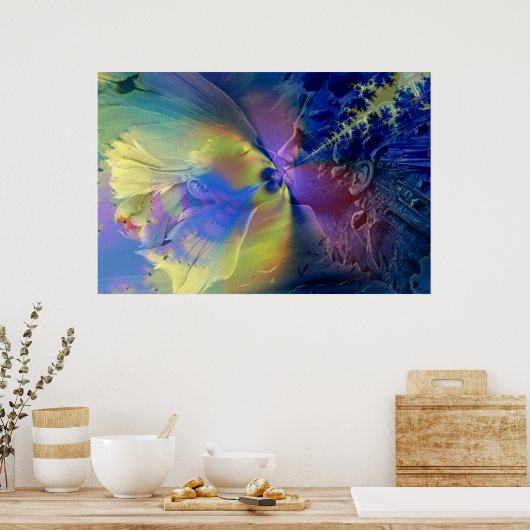 Zweiflamme-Liebe Poster (Küche)