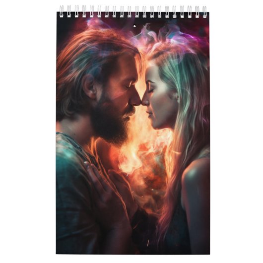 Zweiflammkalender Kalender (Rückseite)