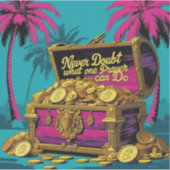 Zweifle nie daran, was ein Gebet tun kann Aufkleber (Vorderseite)