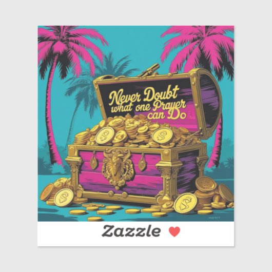 Zweifle nie daran, was ein Gebet tun kann Aufkleber (Blatt)