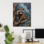Zweig Buddy: Raccoon's Perch Poster (Heimbüro)
