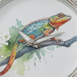 Zweig der Farben: Chameleon Art Armbanduhr