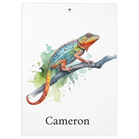 Zweig der Farben: Chameleon Art, Brauch Klemmbrett (Rückseite)