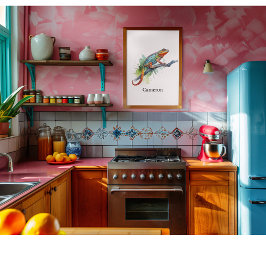 Zweig der Farben: Chameleon Art, Brauch Poster