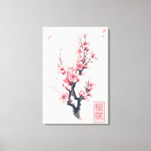 Zweig der japanischen Kirschbaum mit Sakura-Blume