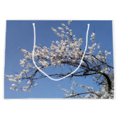 Zweig der Kirschblüte Große Geschenktüte (Vorderseite)