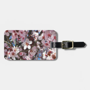 Zweig der rosa Blüten Frühlingsflora Gepäckanhänger
