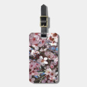Zweig der rosa Blüten Frühlingsflora Gepäckanhänger (Vorderseite vertikal)