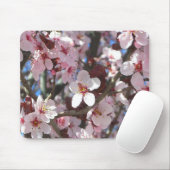 Zweig der rosa Blüten Frühlingsflora Mousepad (Mit Mouse)