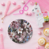 Zweig der rosa Blüten Frühlingsflora Pappteller (Party)