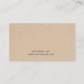 Zweig der Vintagen Kraft-Pflanze Visitenkarte (Rückseite)