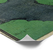 Zweig eines blühenden Pflaumenbaums Poster (Ecke)