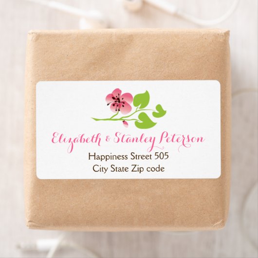 Zweig mit rosa Kirschblüten Frühjahrshochzeit (Insitu)