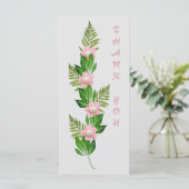 Zweig rosa Blumen Danke (Stehend Vorderseite)