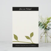 Zweig und Blatt Briefpapier (Stehend Vorderseite)