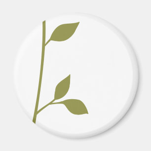 Zweig und Blatt Magnet