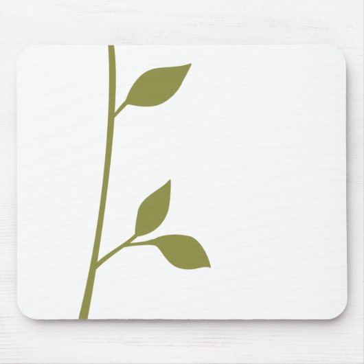 Zweig und Blatt Mousepad (Vorne)
