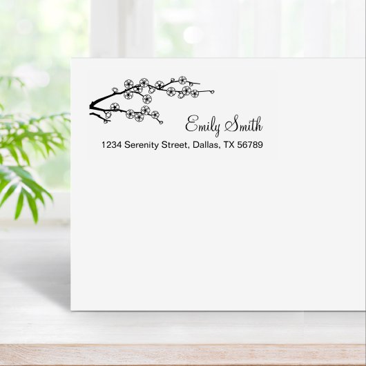 Zweigadresse Gummistempel