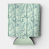 Zweige Bambus, weiß, grün, Blätter, Bambus Dosenkühler (Vorderseite)