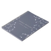 Zweige blaue Blätter Notizblock (Linke Seite)