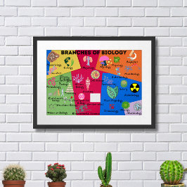 Zweige der Biologie Poster