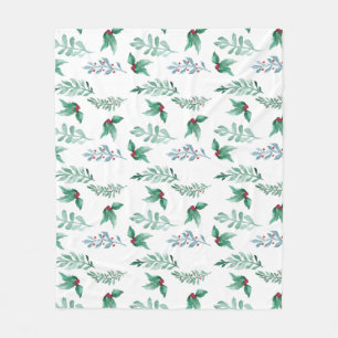 Zweige der Heiligbeeren im Winter Fleecedecke