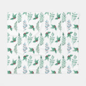 Zweige der Heiligbeeren im Winter Fleecedecke (Vorderseite (Horizontal))