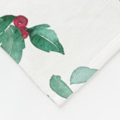 Zweige der Heiligbeeren im Winter Fleecedecke (Ecke)