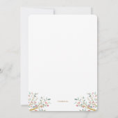 Zweige der Liebe Foto Geburtsankündigung Ankündigung (Rückseite)