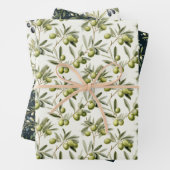 Zweige der Oliven-Pflanze: Naturlich Inspiriertes Geschenkpapier Set (Beispiel)