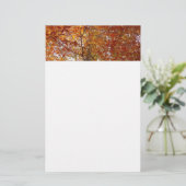 Zweige der Orangen Blätter Herbstnatur Briefpapier (Stehend Vorderseite)