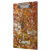 Zweige der Orangen Blätter Herbstnatur Klemmbrett (Links)