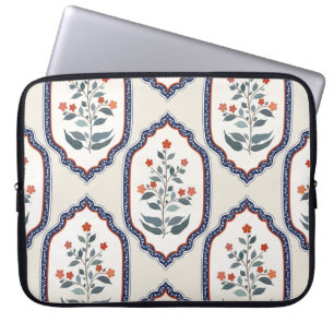 Zweige der orientalischen Blume: Kalamkari Indiane Laptopschutzhülle
