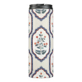 Zweige der orientalischen Blume: Kalamkari Indiane Thermosbecher (Rückseite)
