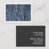 Zweige der SilberBirke (grenzt) Visitenkarte (Vorne/Hinten)