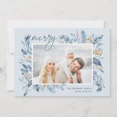 Zweige | Elegantes Foto Feiertagskarte (Vorderseite)