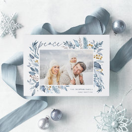 Zweige | Elegantes Foto Feiertagskarte