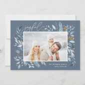 Zweige | Elegantes Foto Feiertagskarte (Vorderseite)