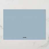 Zweige | Elegantes Foto Folien Feiertagskarte (Rückseite)