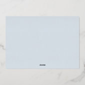 Zweige | Elegantes Foto Silver Folien Feiertagskarte (Rückseite)