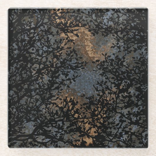 Zweige Glasuntersetzer (Vorderseite)