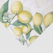 Zweige Lemon Weiß & Gelb Land Rustikal Seidenpapier (Ausschnitt)