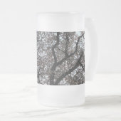 Zweige Mattglas Bierglas (VorderseiteRechts)