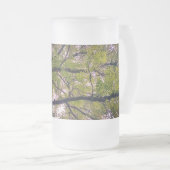 Zweige Mattglas Bierglas (VorderseiteRechts)