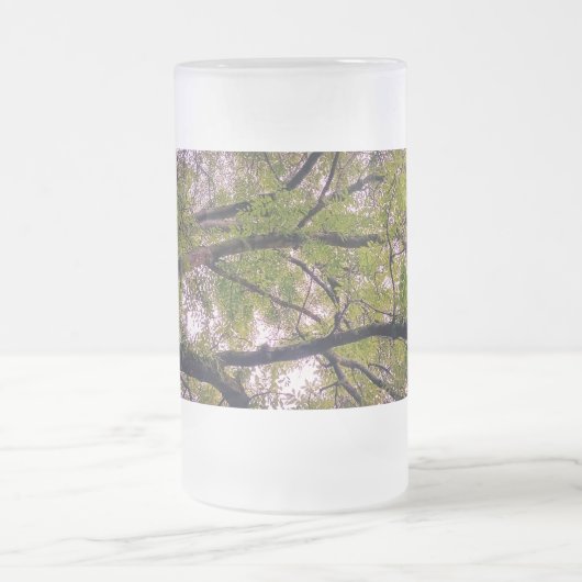 Zweige Mattglas Bierglas (Mittel)