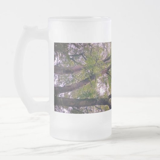 Zweige Mattglas Bierglas (Links)