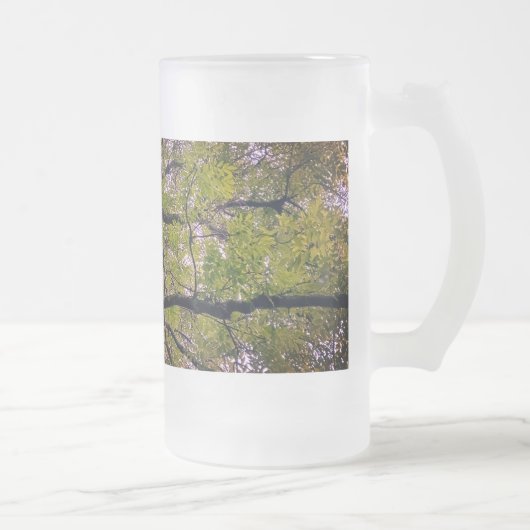 Zweige Mattglas Bierglas (Rechts)