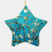 Zweige mit Almond-Blüten Keramik Ornament (Vorne)