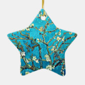 Zweige mit Almond-Blüten Keramik Ornament (Hinten)